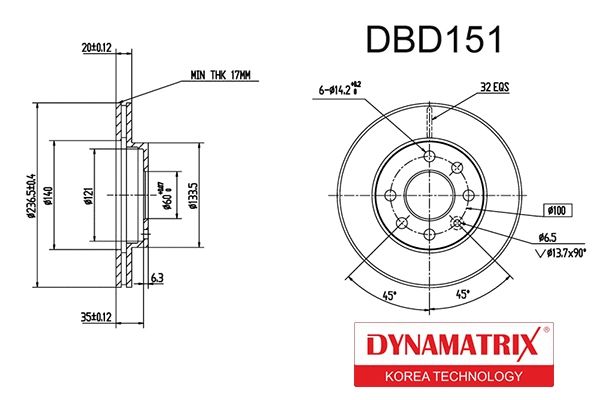 Brake Disc (DBD151)
