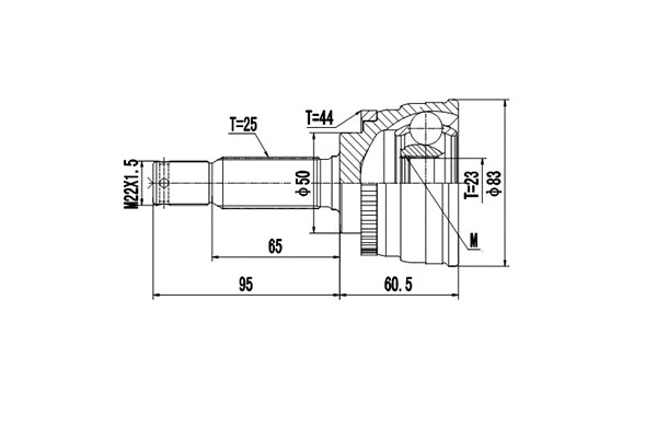 Joint Kit, drive shaft (DCV824061)