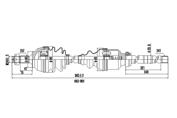 Drive Shaft (DDS210167)