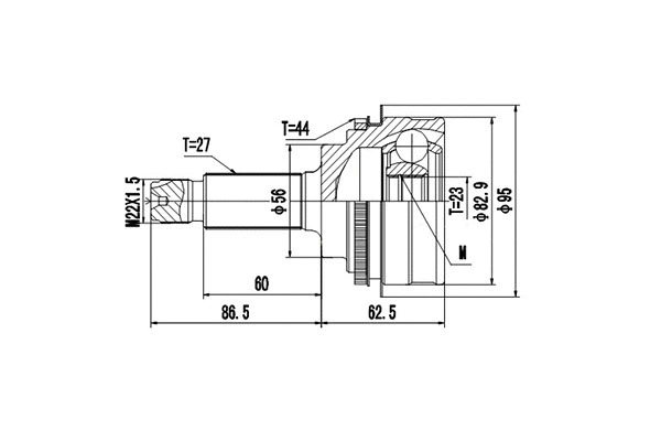Joint Kit, drive shaft (DCV856041)