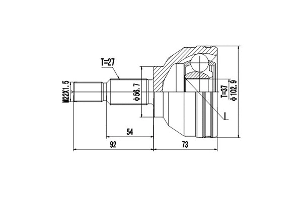 Joint Kit, drive shaft (DCV850041)