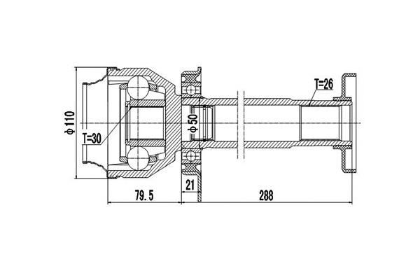 Joint Kit, drive shaft (DCV661021)