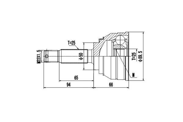Joint Kit, drive shaft (DCV809003)