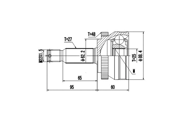 Joint Kit, drive shaft (DCV824090)