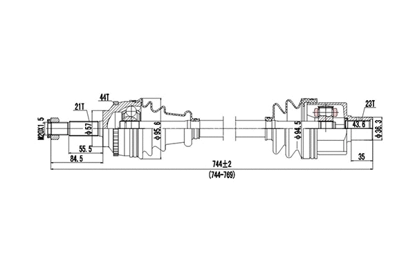 Drive Shaft (DDS250021)