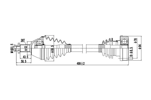 Drive Shaft (DDS203063)