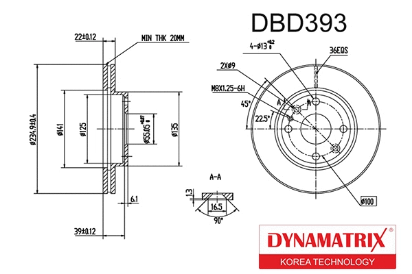 Brake Disc (DBD393)