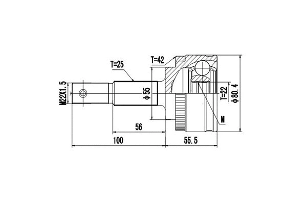 Joint Kit, drive shaft (DCV841048)