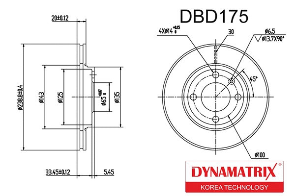 Brake Disc (DBD175)