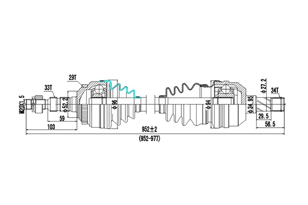 Drive Shaft (DDS244039)