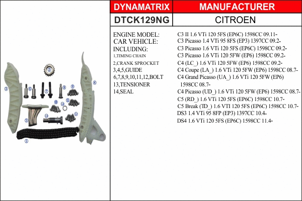 Timing Chain Kit (DTCK129NG)