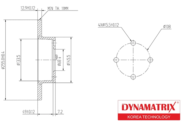 Brake Disc (DBD318)