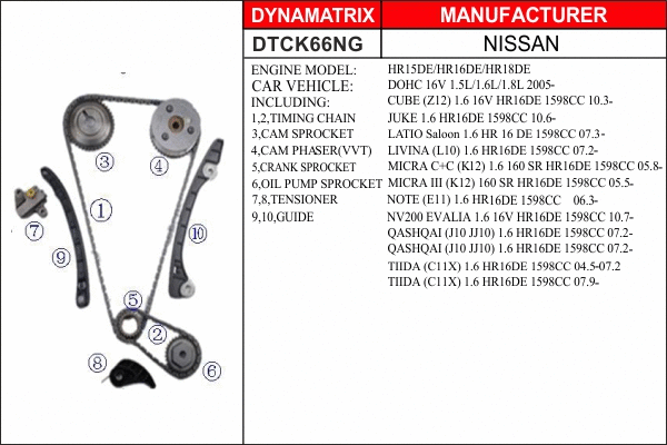 Timing Chain Kit (DTCK66NG)