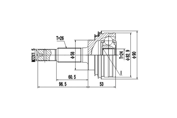 Joint Kit, drive shaft (DCV859001)