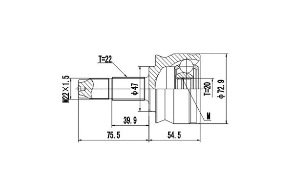 Joint Kit, drive shaft (DCV817043)
