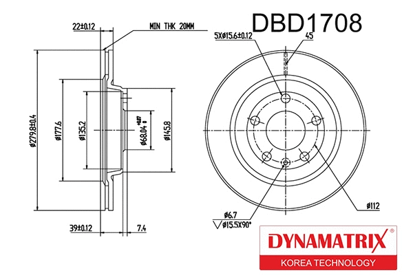 Brake Disc (DBD1708)