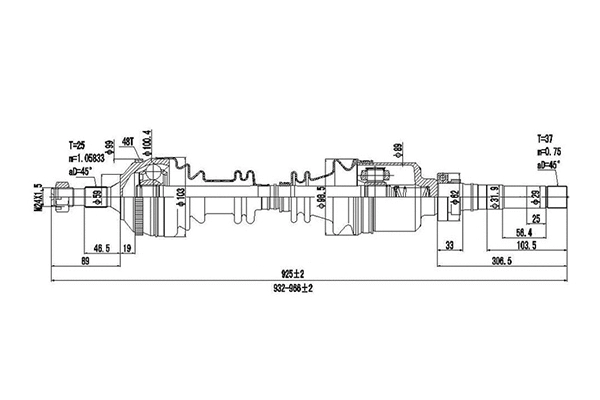 Drive Shaft (DDS245108)