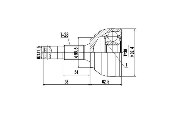 Joint Kit, drive shaft (DCV810098)
