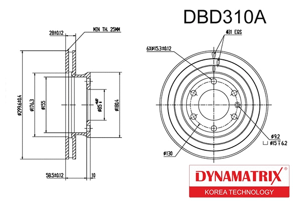 Brake Disc (DBD310A)