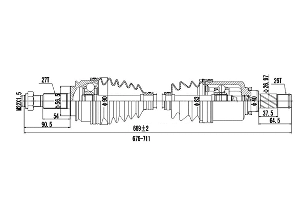 Drive Shaft (DDS299228)