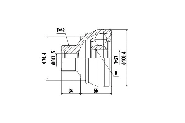 Joint Kit, drive shaft (DCV803087)