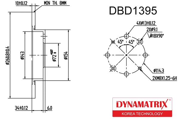 Brake Disc (DBD1395)
