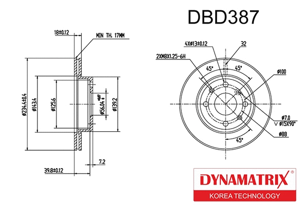 Brake Disc (DBD387)