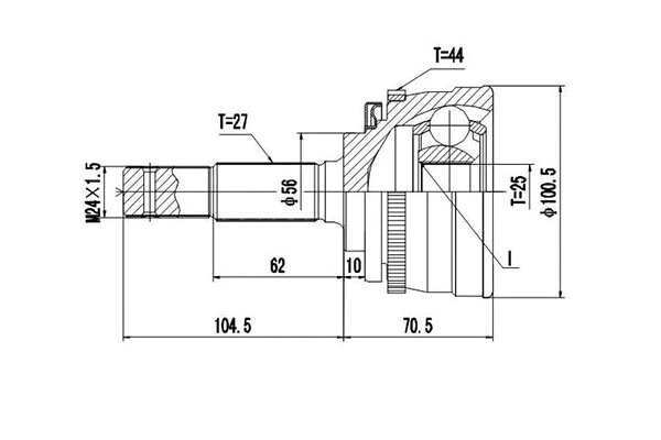 Joint Kit, drive shaft (DCV841062)