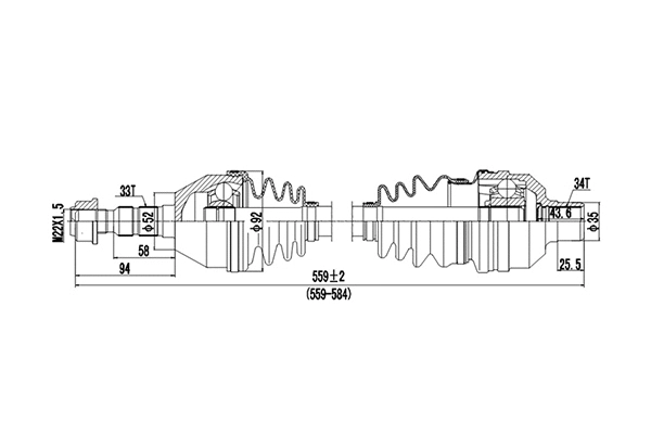 Drive Shaft (DDS244031)