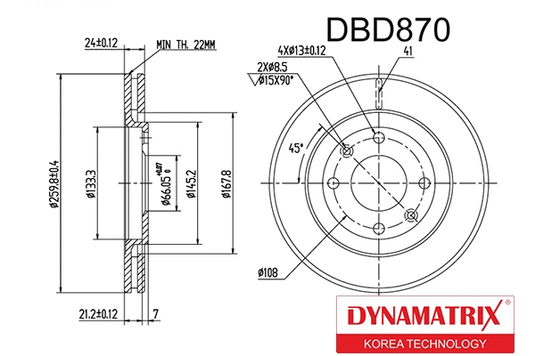 Brake Disc (DBD870)