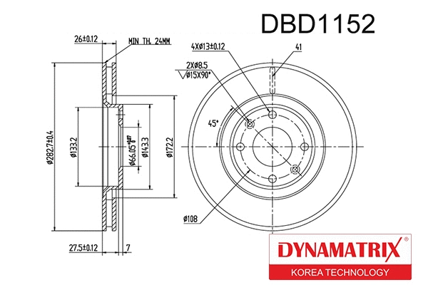 Brake Disc (DBD1152)
