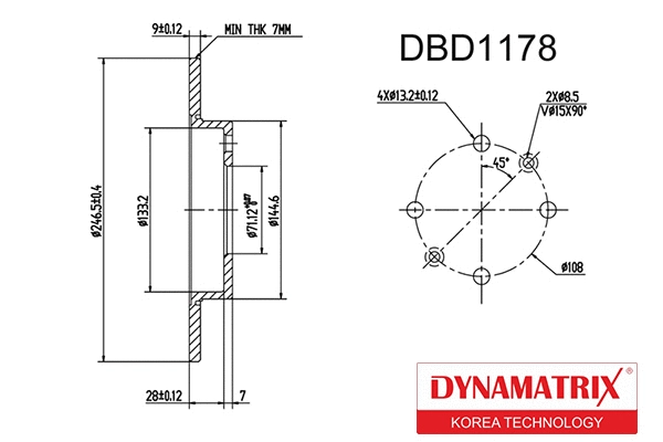Brake Disc (DBD1178)
