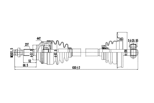 Drive Shaft (DDS250261)