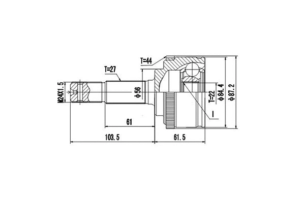 Joint Kit, drive shaft (DCV841030)