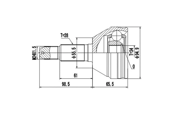 Joint Kit, drive shaft (DCV868008)