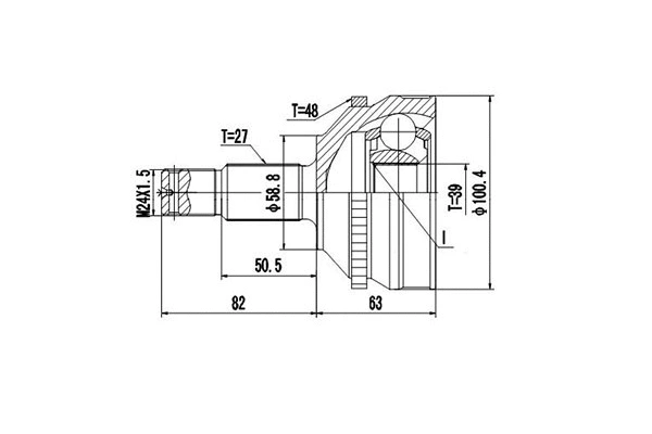 Joint Kit, drive shaft (DCV810015)