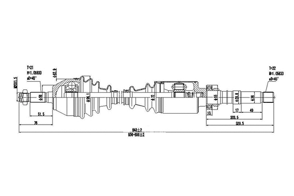 Drive Shaft (DDS210004)