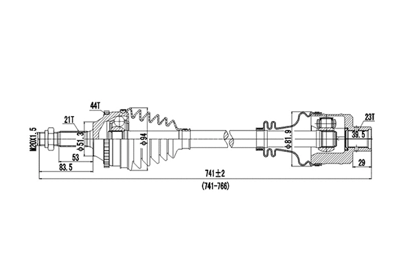 Drive Shaft (DDS250054)