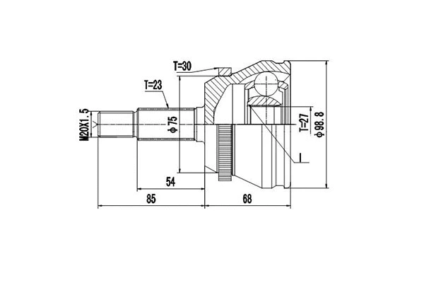 Joint Kit, drive shaft (DCV850056)
