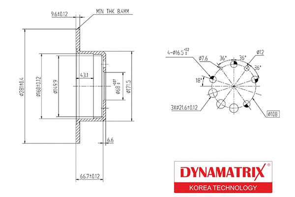 Brake Disc (DBD080)