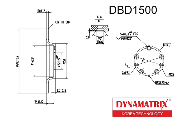 Brake Disc (DBD1500)