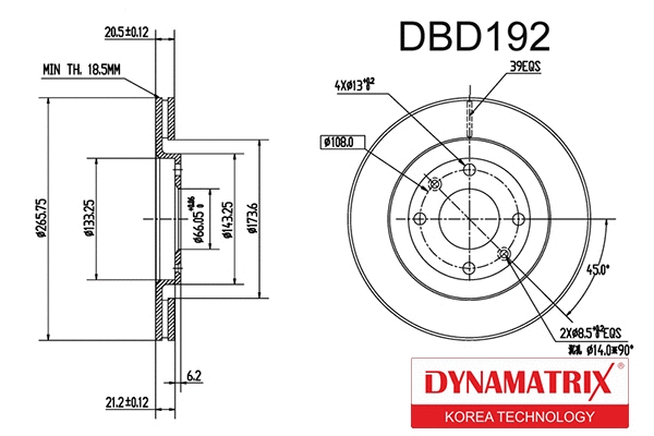 Brake Disc (DBD192)