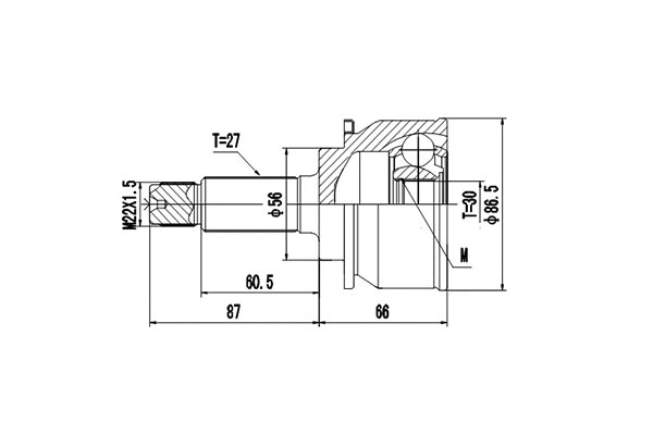 Joint Kit, drive shaft (DCV856004)