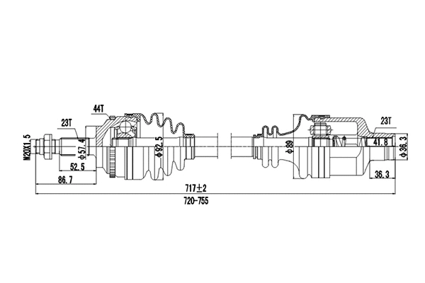 Drive Shaft (DDS250260)