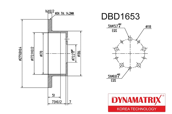 Brake Disc (DBD1653)