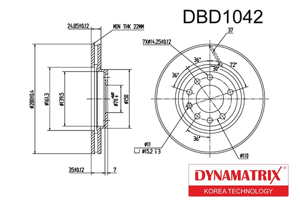 Brake Disc (DBD1042)