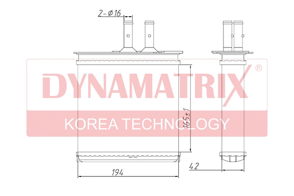 Heat Exchanger, interior heating (DR71442)