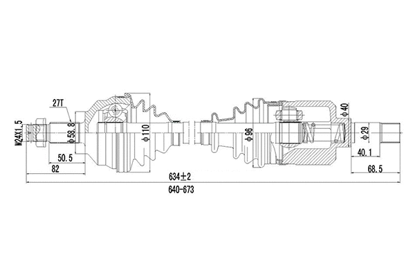Drive Shaft (DDS210072)
