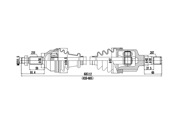 Drive Shaft (DDS218027)