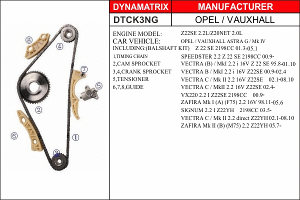Timing Chain Kit (DTCK3NG)
